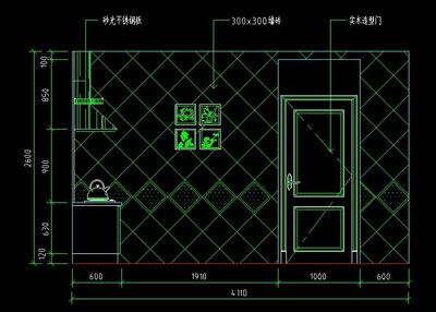 CAD室内厨房装修设计施工图立面图集- 迅捷CAD图库- 迅捷CAD